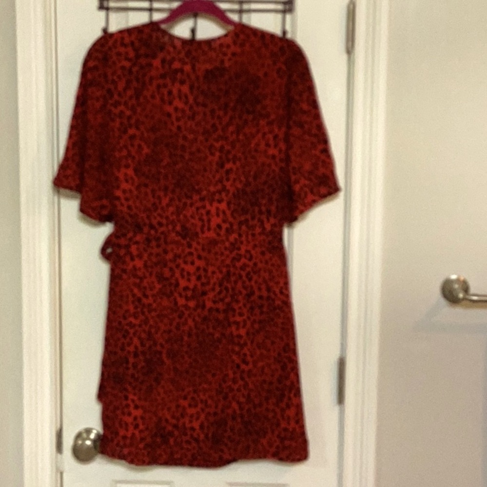 Sanctuary Animal Print Wrap Dress w/ Bell Sleeves - Picture 6 of 10